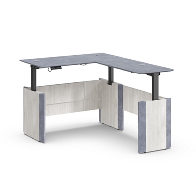 Allure Height Adjustable L-Shaped Standing Desk - 60